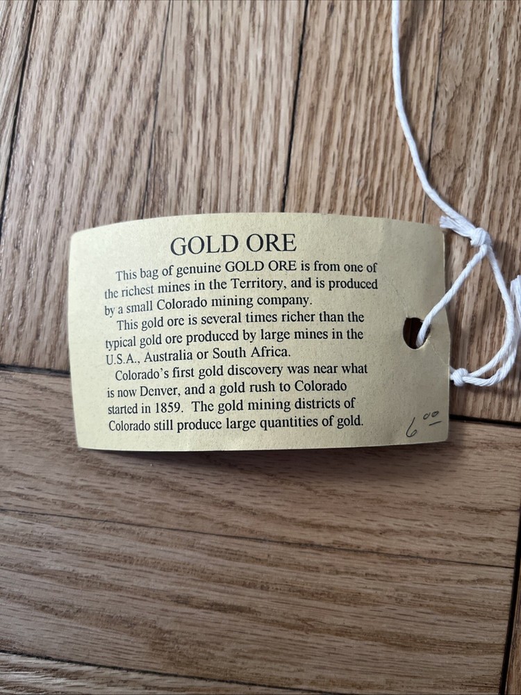 Colorado Gold Ore
