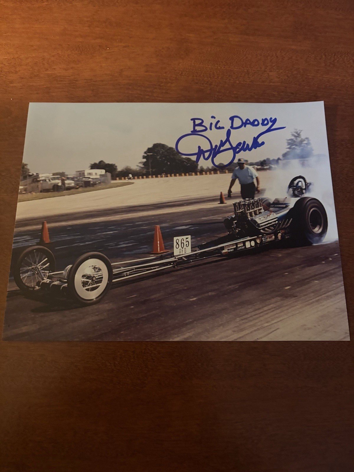 Authentic Autographed 8x10 Don Garlits NHRA Photo