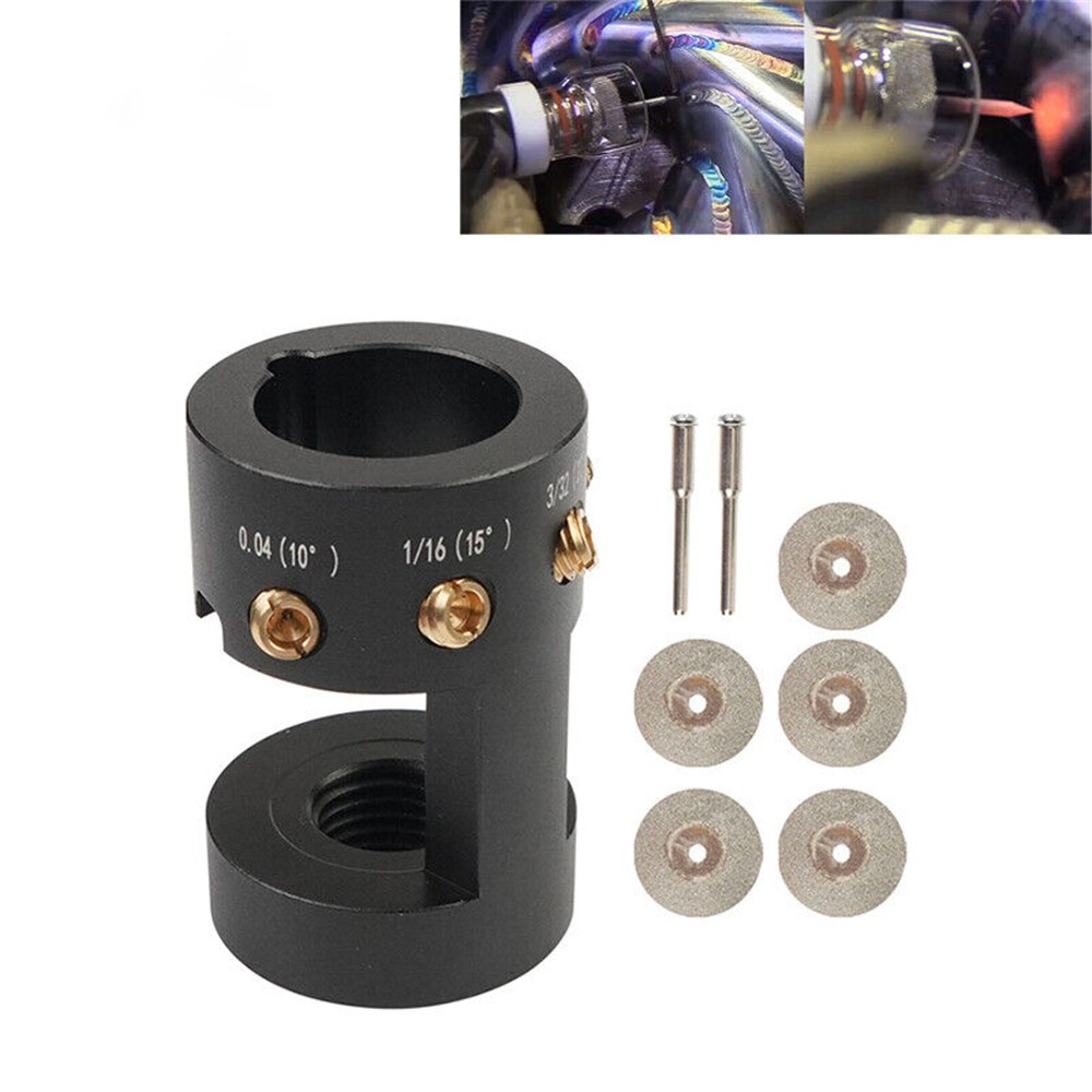 Tungsten Grinder & Sharpener Multi-Angle Offsets Head Tool For TIG Welding