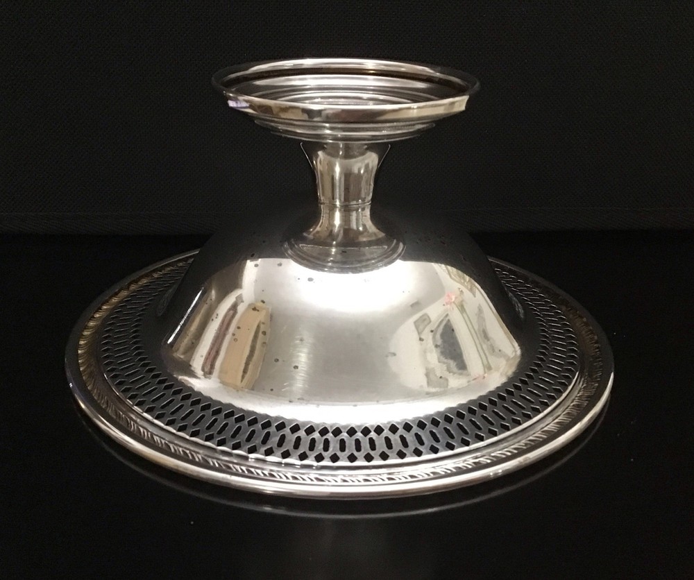 Vintage Cheshire Silver Plated Pedestal Small Bonbon Compot Dish