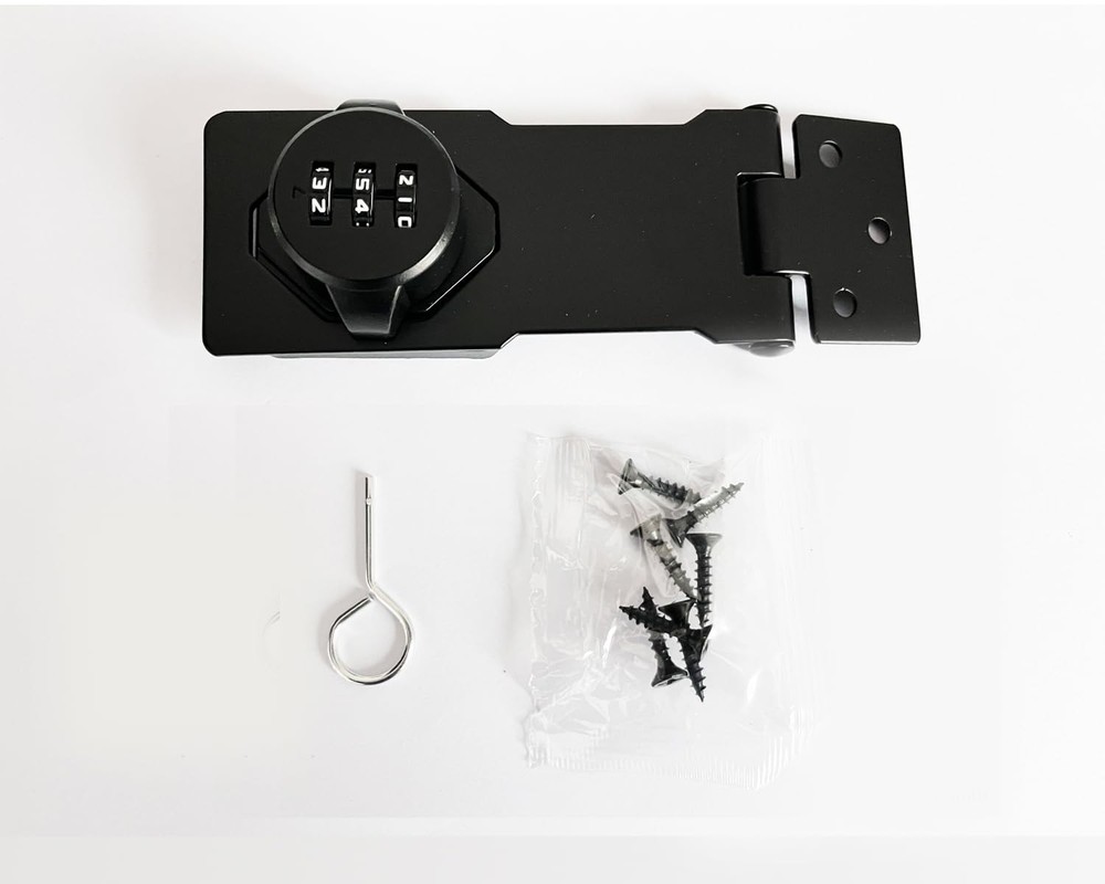 Multifunctional Combination Hasp Lock, Combination Lock for Cabinets, Mailbox...