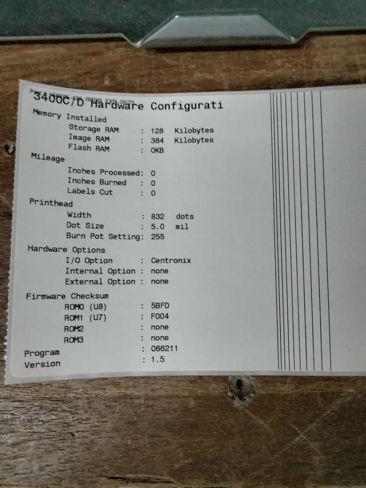 INTERMEC 3400D0410000 DT / TT SERIAL / ETH
