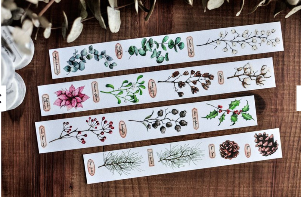 MiaoStelle Winter Forest Washi Tape SAMPLE LOOP