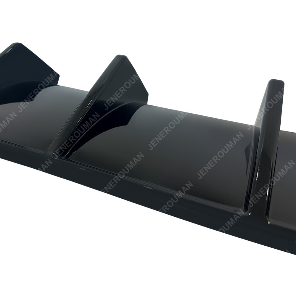 For 2015-2023 Dodge Charger SRT MDP Style Rear Diffuser Bumper Lip Glossy Black