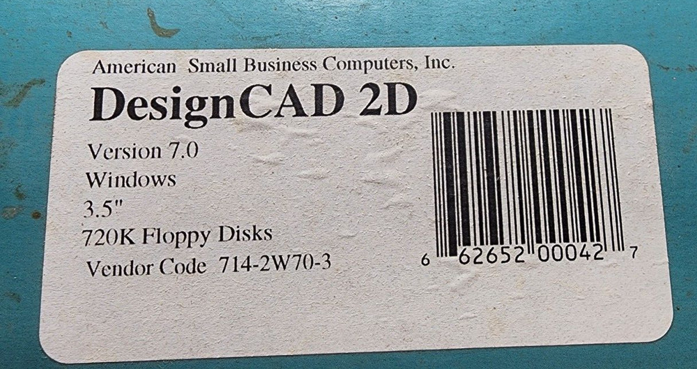 DesignCAD 2D for Windows Version 7.0 Books Only