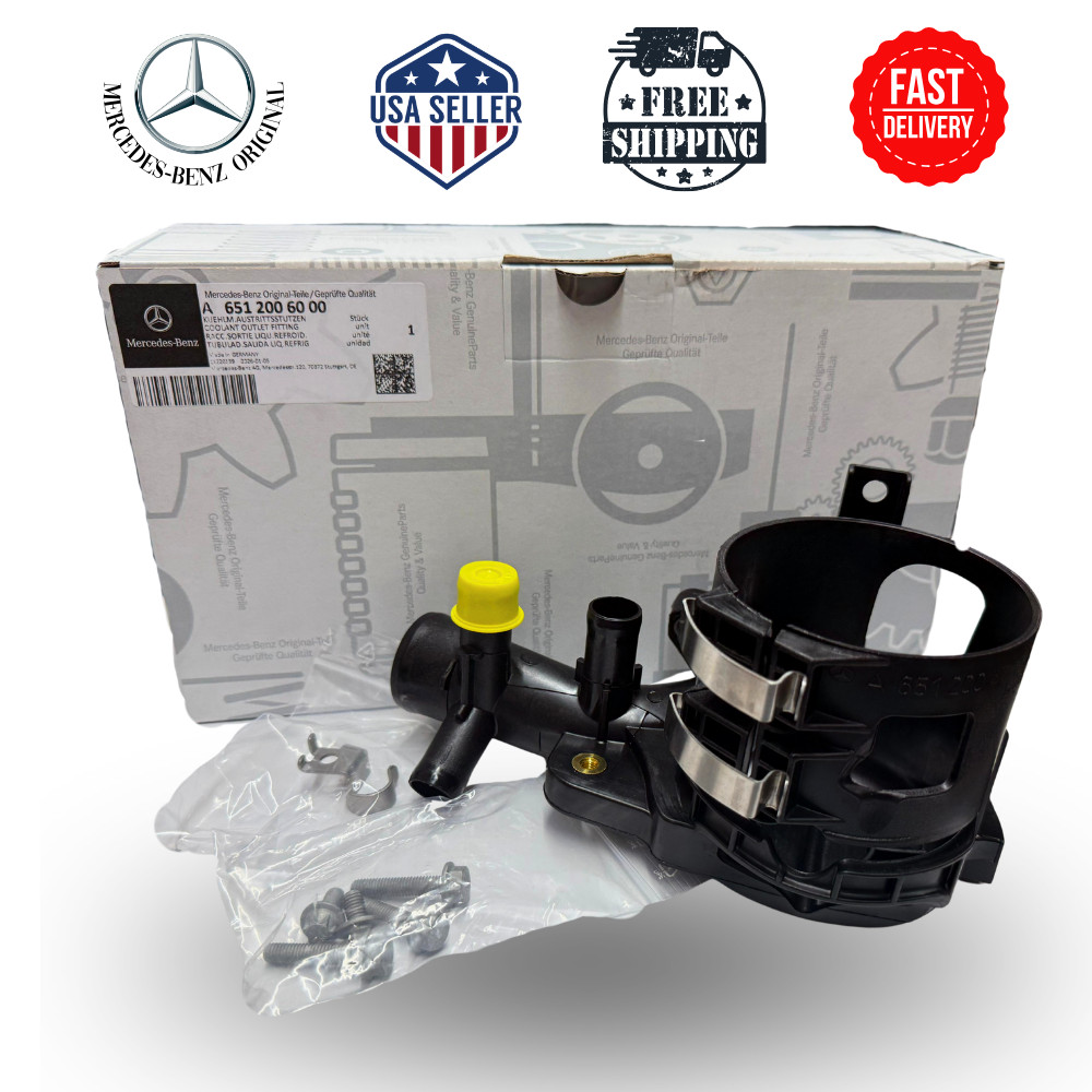 Genuine Mercedes-Benz Fuel Filter Housing Water Outlet Flange OM 651 A6512006000