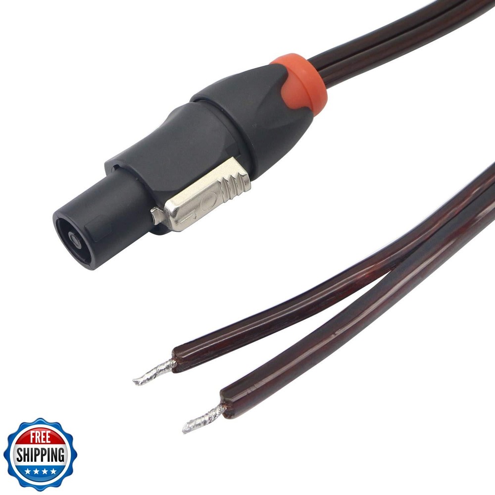 XMSJSIY Speakon Speaker Cable Bare Wire Open End Cable, Speakon to Speaker Wi