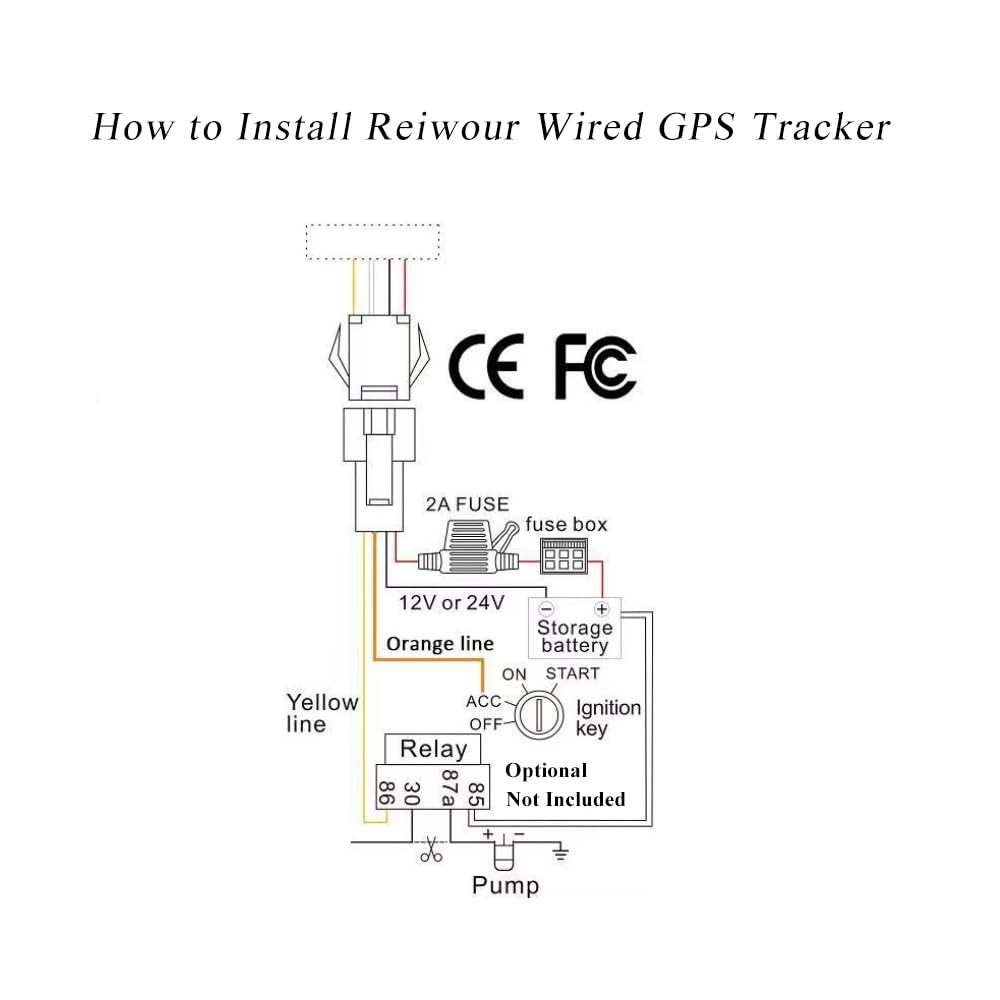 4G Hard Wired GPS Tracker for Vehicles - Real-time Tracking 15s Update