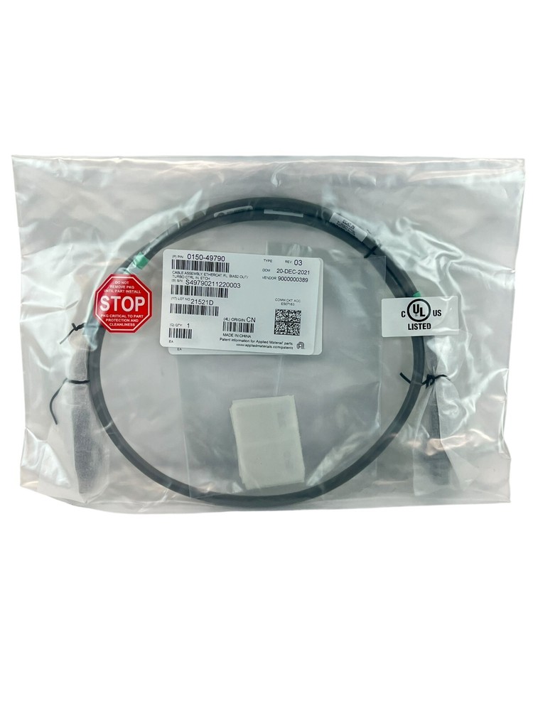 APPLIED MATERIALS 0150-49790 CABLE ASSEMBLY, ETHERCAT, FL, BIAS2 OUT/ TURBO CTRL