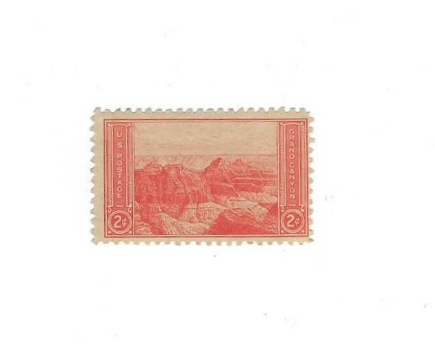 STAMPS US SCOTT 741 "Grand Canyon" 2 CENT MNH 1934