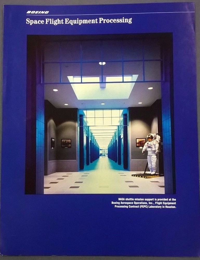 BOEING Space Flight Equipment Processing promotional sheet