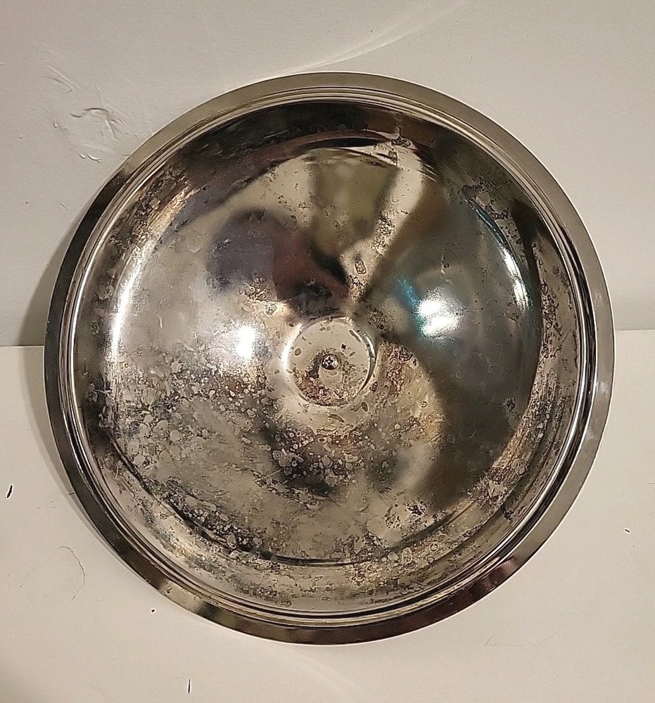 VTG Covered Casserole & Silver Plate 10" Glass Baking Dish Elegant Serving Set