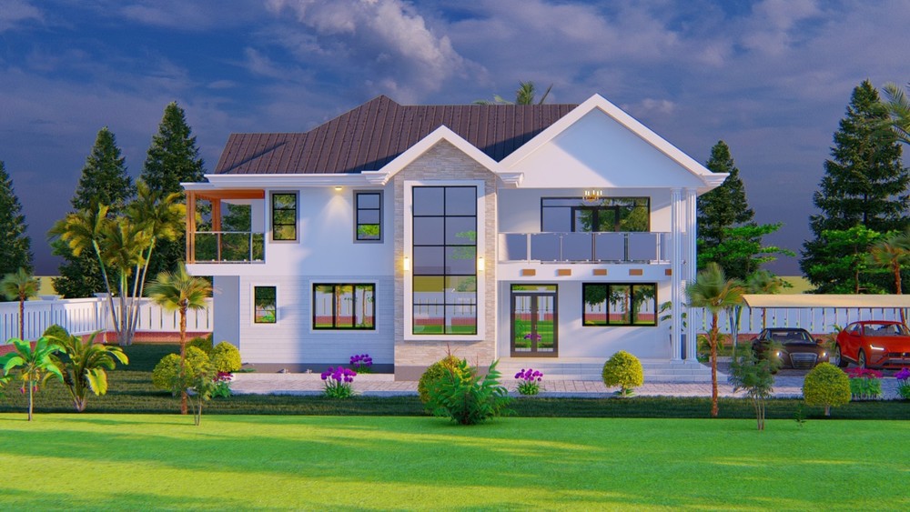 4 Bedroom House Plan [modern ]