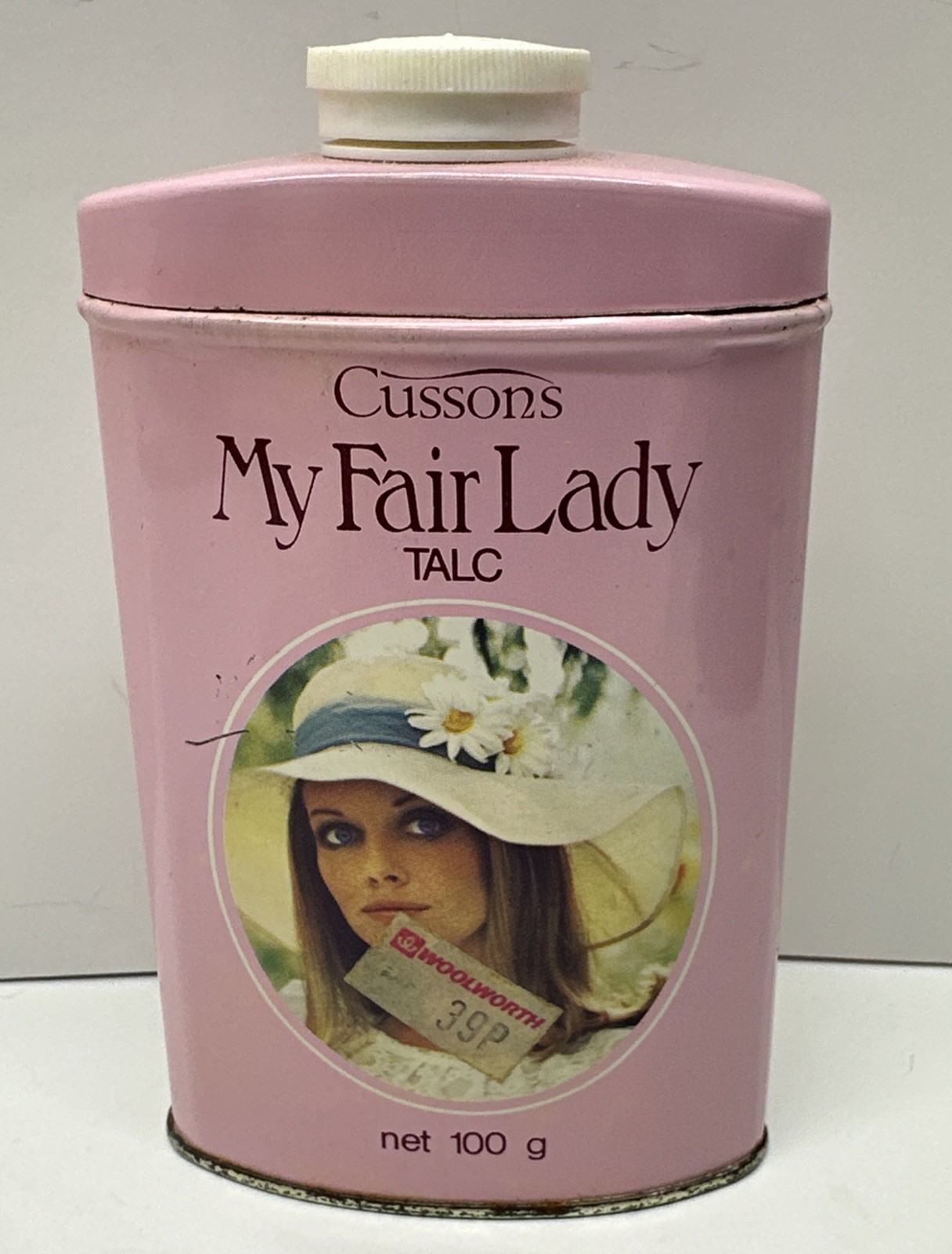 My Fair Lady Cussons Talc Talcum Powder Advertising Tin London England Vintage