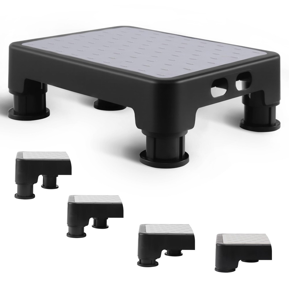 Adjustable Step Stool for High Beds & SUV - Non-Slip Mobility Platform for Se...