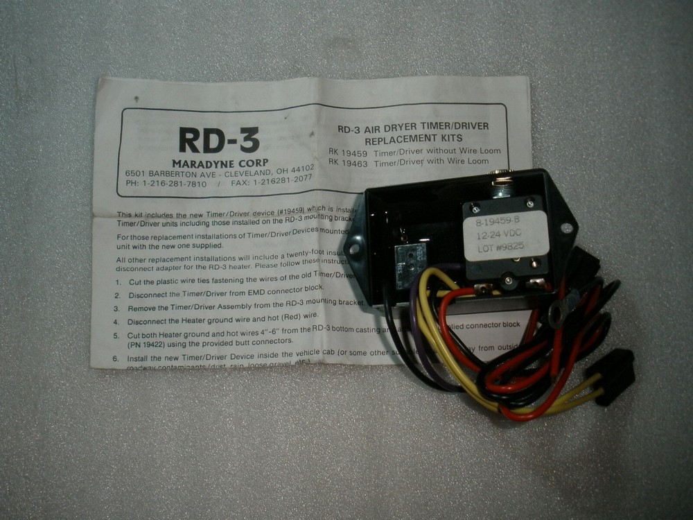 MARADYNE RD-3 AIR DRYER TIMER/DRIVER Replacement KIT, NEW