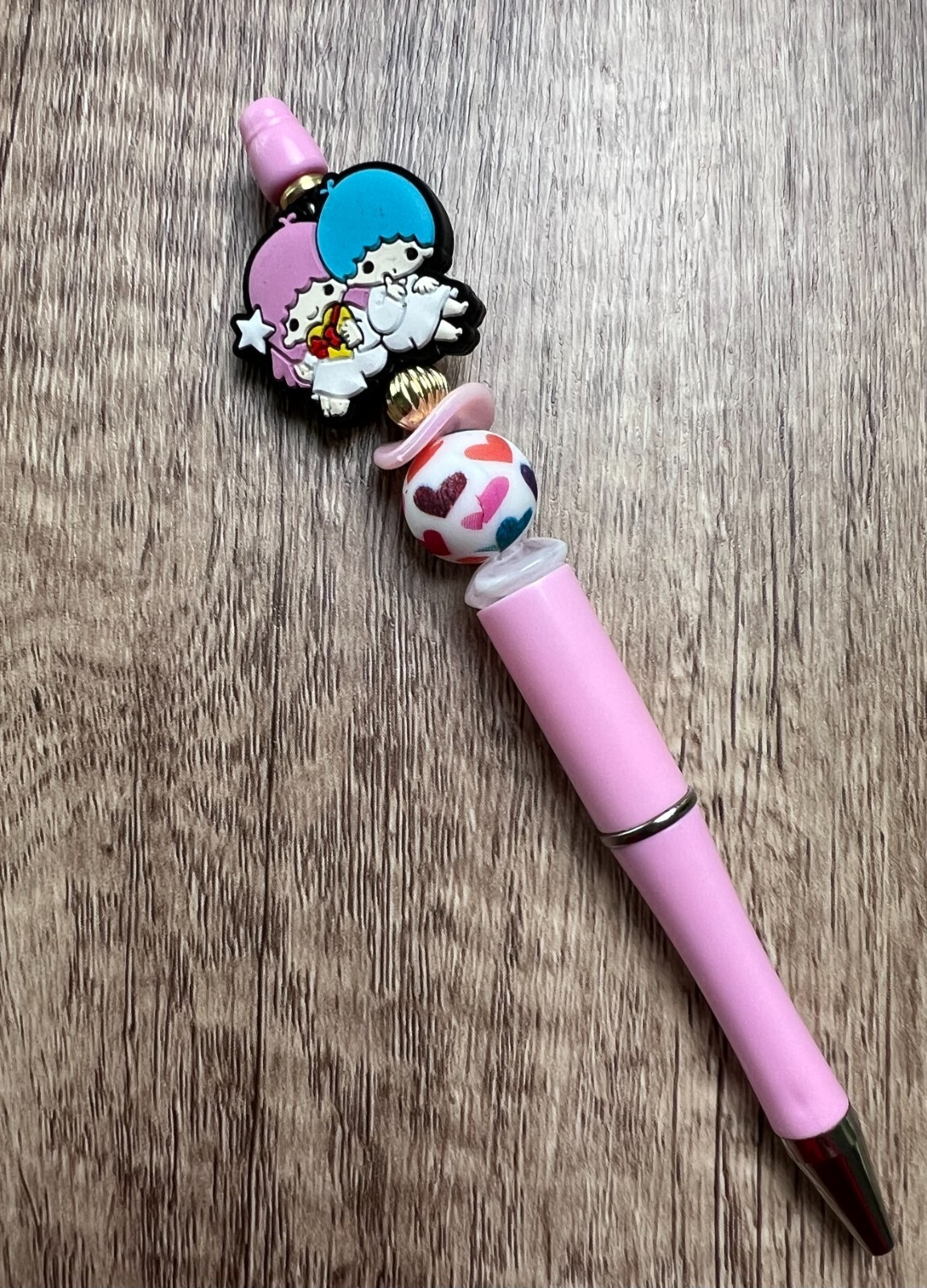 Custom beaded pen. Cute Sanrio characters! gifts, basket filler, journal, teen