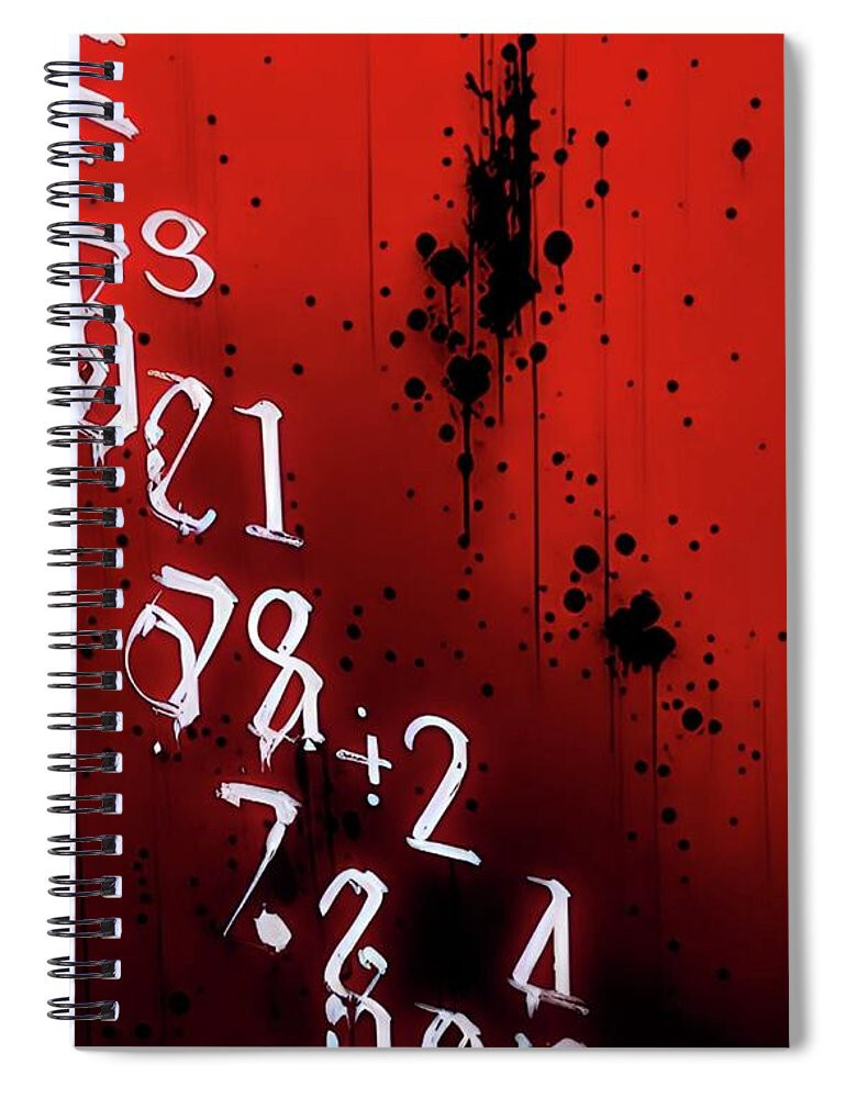 Numbers Spiral Notebook Blank Notebook Lined Journal 8 X 6 Notebook