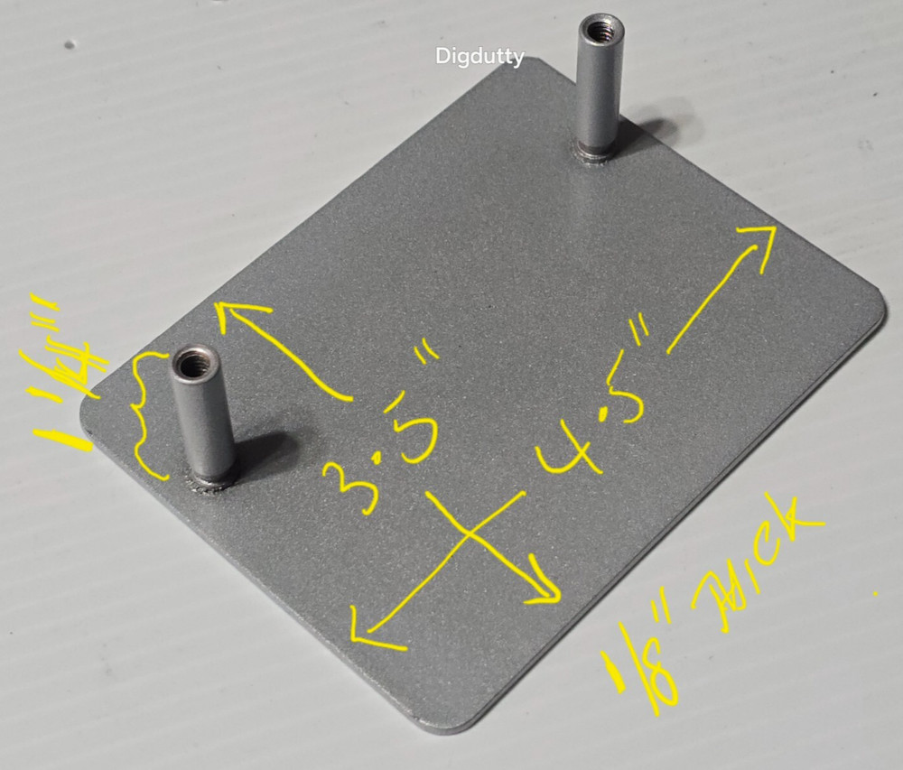 Dorma Solid TRIM Plate ONLY 80DT x 689, Metal