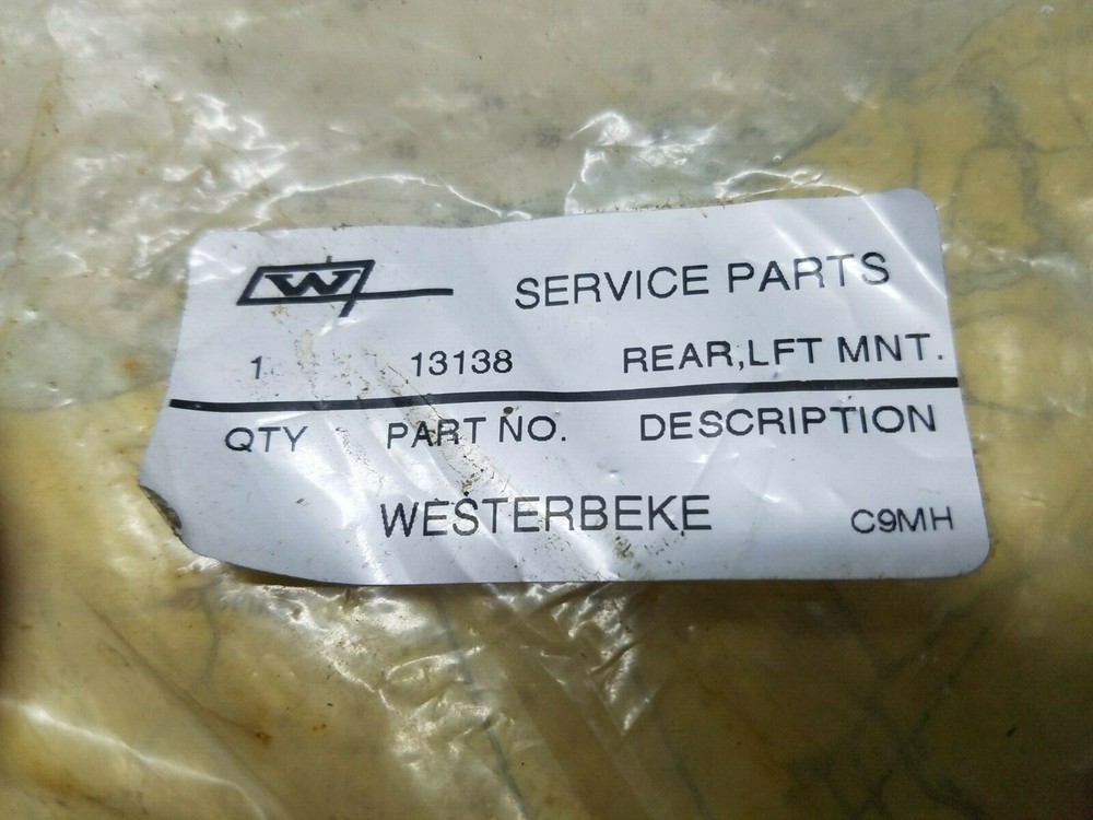 Westerbeke 13138 Rear,Left Engine Mount OEM