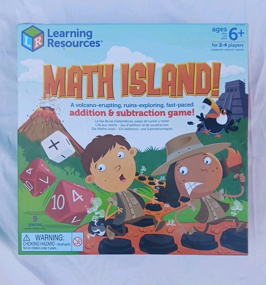 Learning Resources Math Island Addition & Subtraction Game Ages 6+