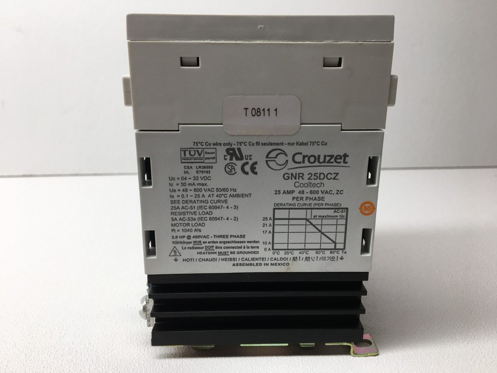 New! Crouzet GNR25DCZ Solid State Relay (#60277)