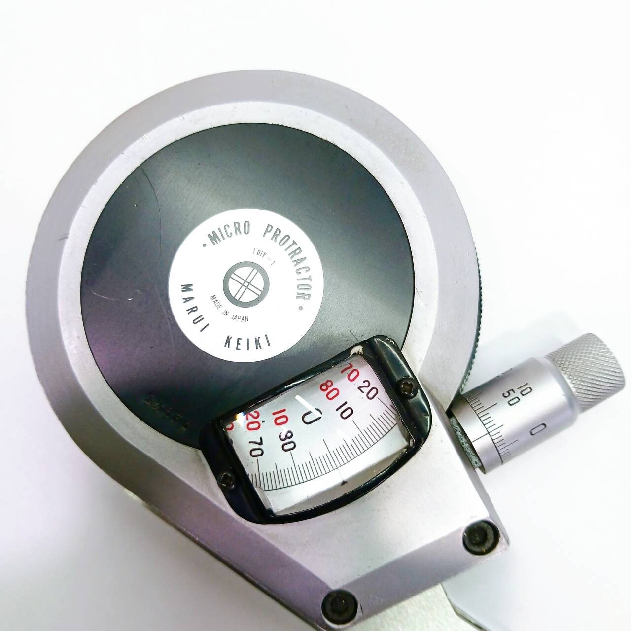 MARUI KEIKI Micro Protractor MP-101 Angle Gauge 0-360 degrees From Japan /AE243