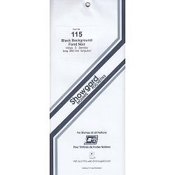 Showgard Stamp Mount Strips: 115mm - Black
