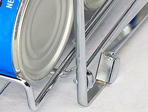 SimpleHouseware Stackable Can Rack Organizer, Chrome