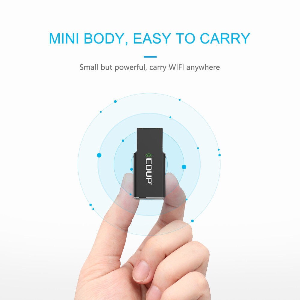 WiFi Adapter AC 600Mbps USB Wireless Network Extended Range Receiver Dongle 600