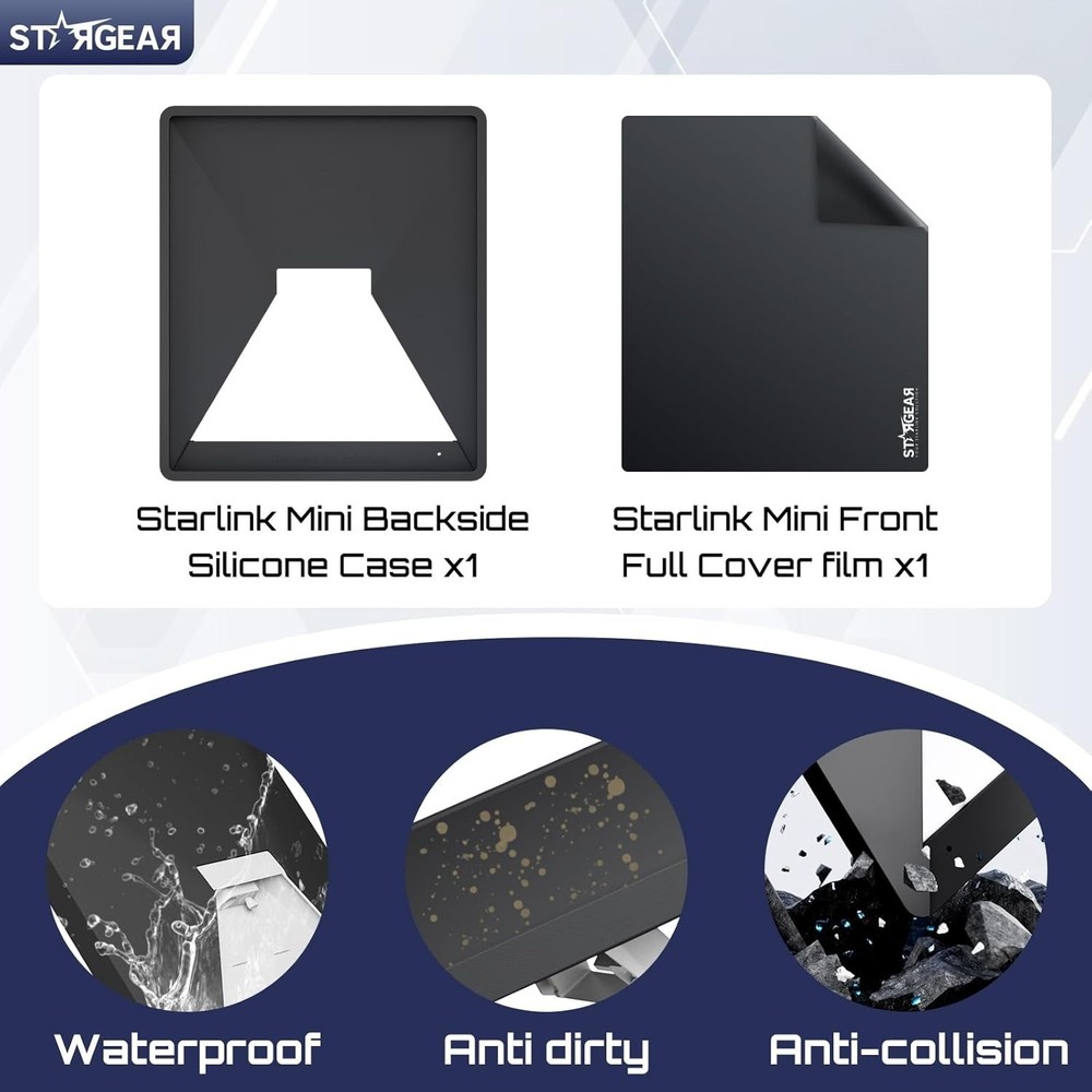 Starlink Mini Silicone Case - Black Protective Cover