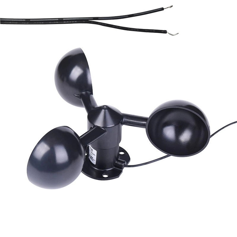 Wind Speed Sensor 3 Cup Anemometer Automatic Display With Self Powered Meter