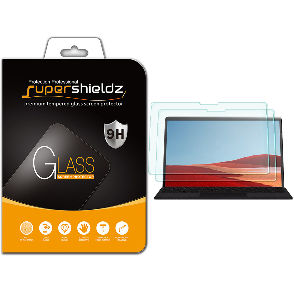 2xSupershieldz Tempered Glass Screen Protector for Microsoft Surface Pro X/Pro 8