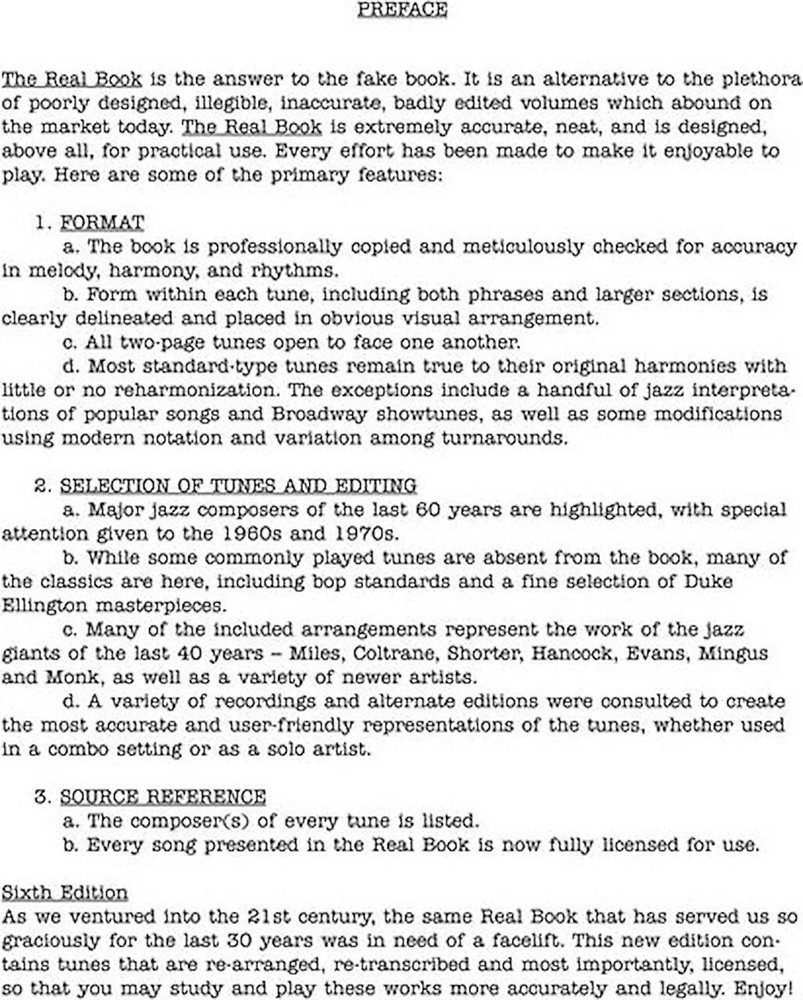 The Real Book - Volume I - Sixth Edition