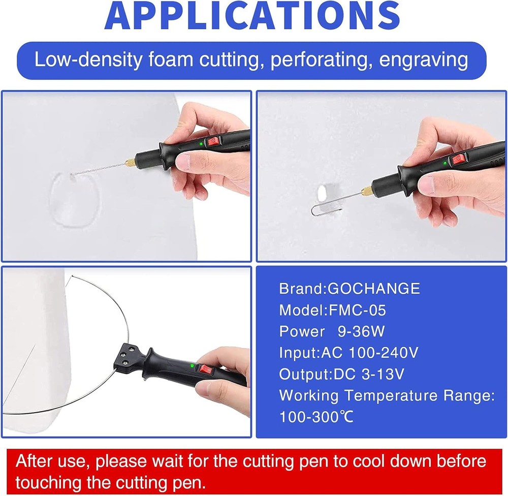Foam Cutter Set 4-in-1 w/ Voltage Controller
