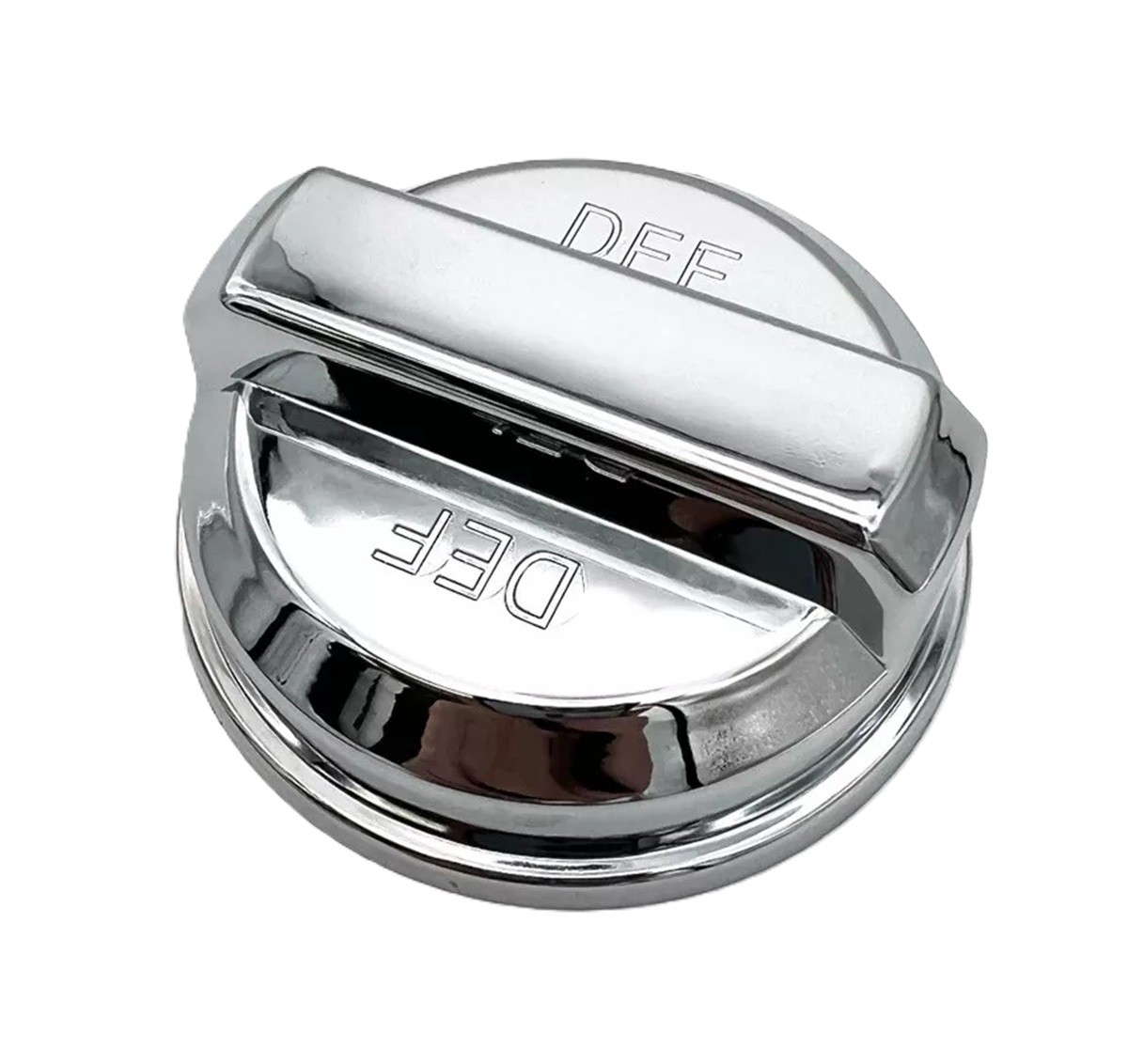 Chrome Plastic DEF Cap Cover Fits Peterbilt & Kenworth. 2-3/4" Outside Diameter.