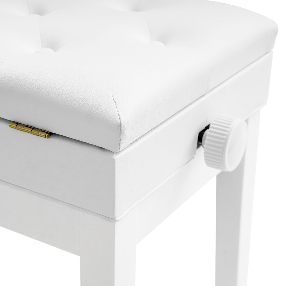 Adjustable Double Seater Piano Bench with Storage, Durable & Elegant Design