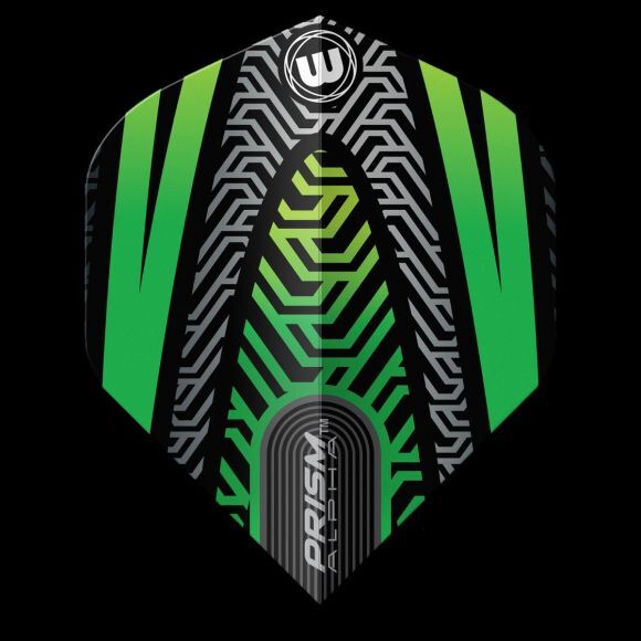 Winmau Prism Alpha Black & Green Extra Thick