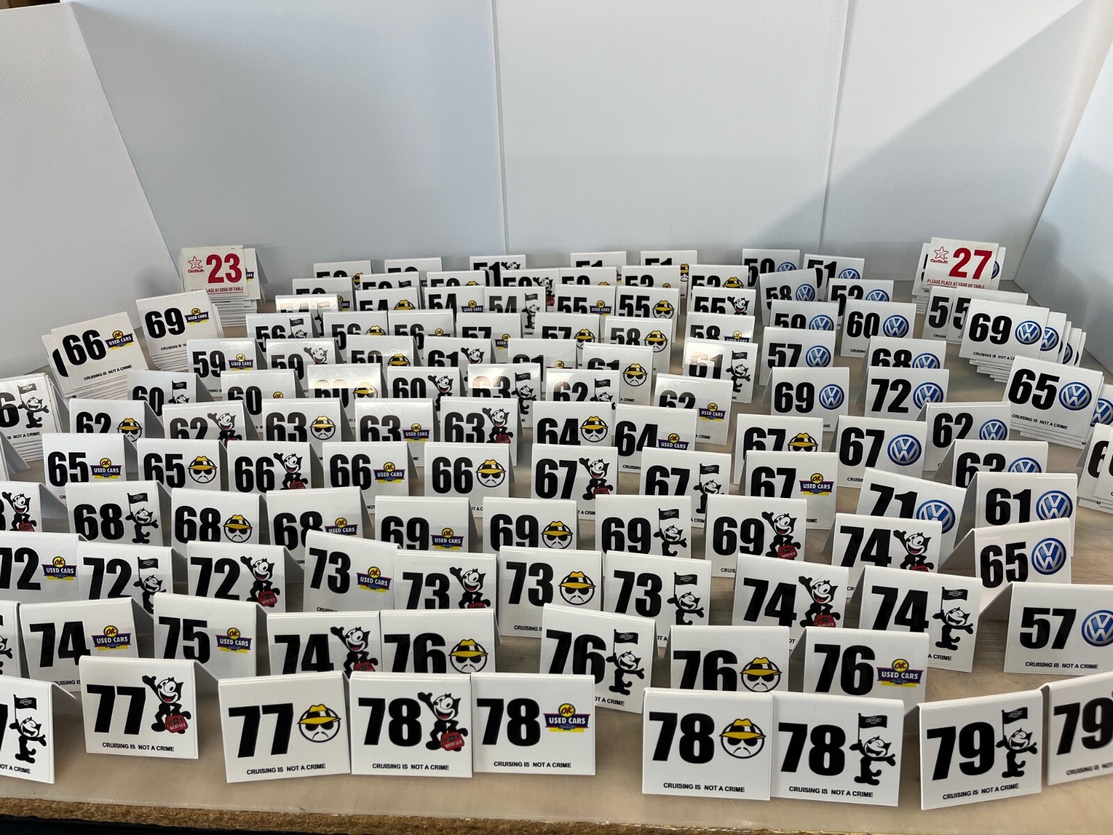 custom Carls Jr Table table Number any number chevy ,vw,jdm, c10 showcar