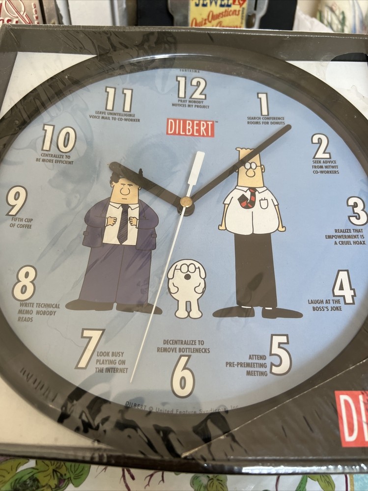 Vintage NOS Fantasma DILBERT Clock