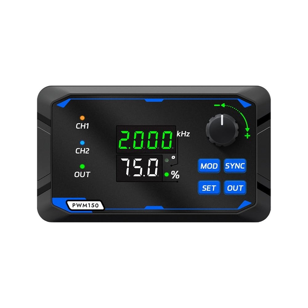 PWM Frequency Function Generator with Adjustable Duty Cycle and Phase Control