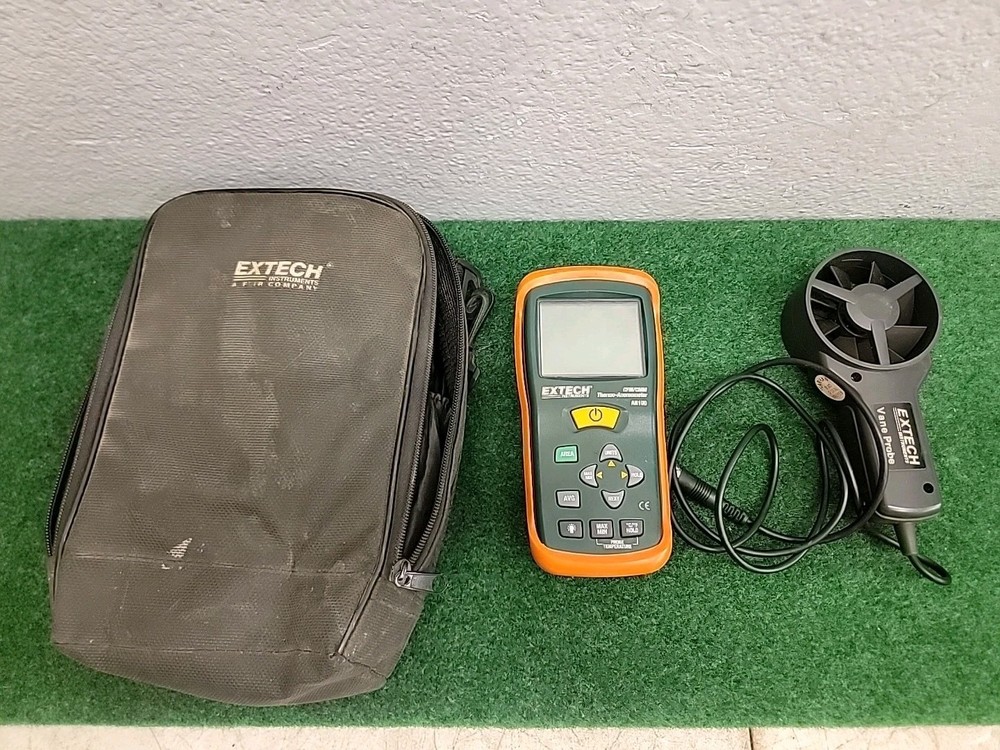 Extech AN100 Vane Anemometer with Backlight, Temp, Hold, Max/Min NEED BATTERY