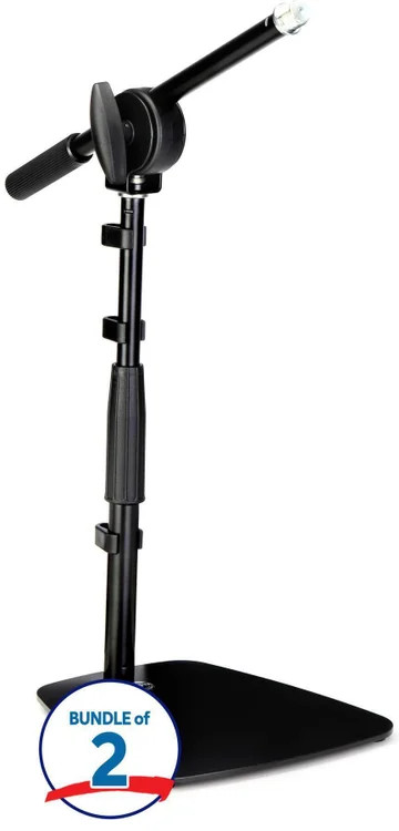 K&M 25995 Table/Floor Microphone Stand (2-pack)