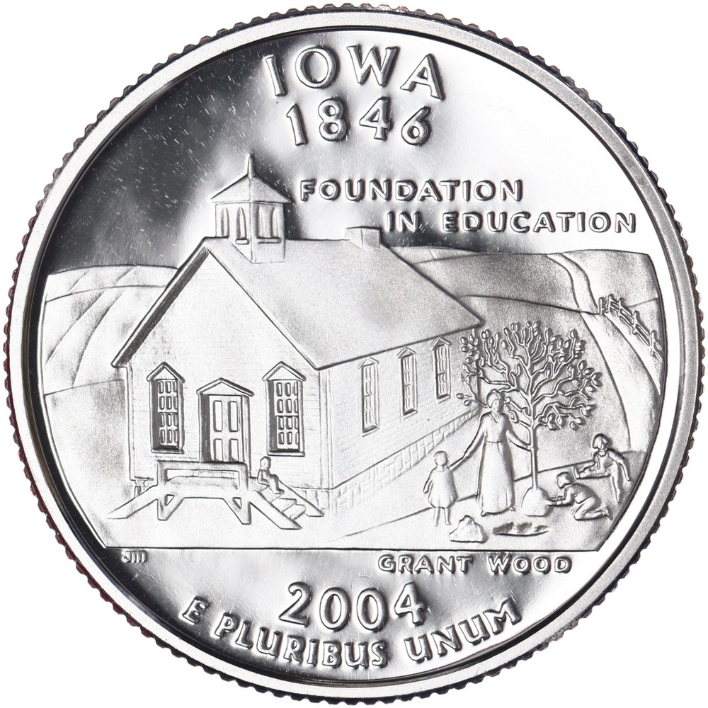 2004 S State Quarter Iowa Gem DCam Proof CN-Clad