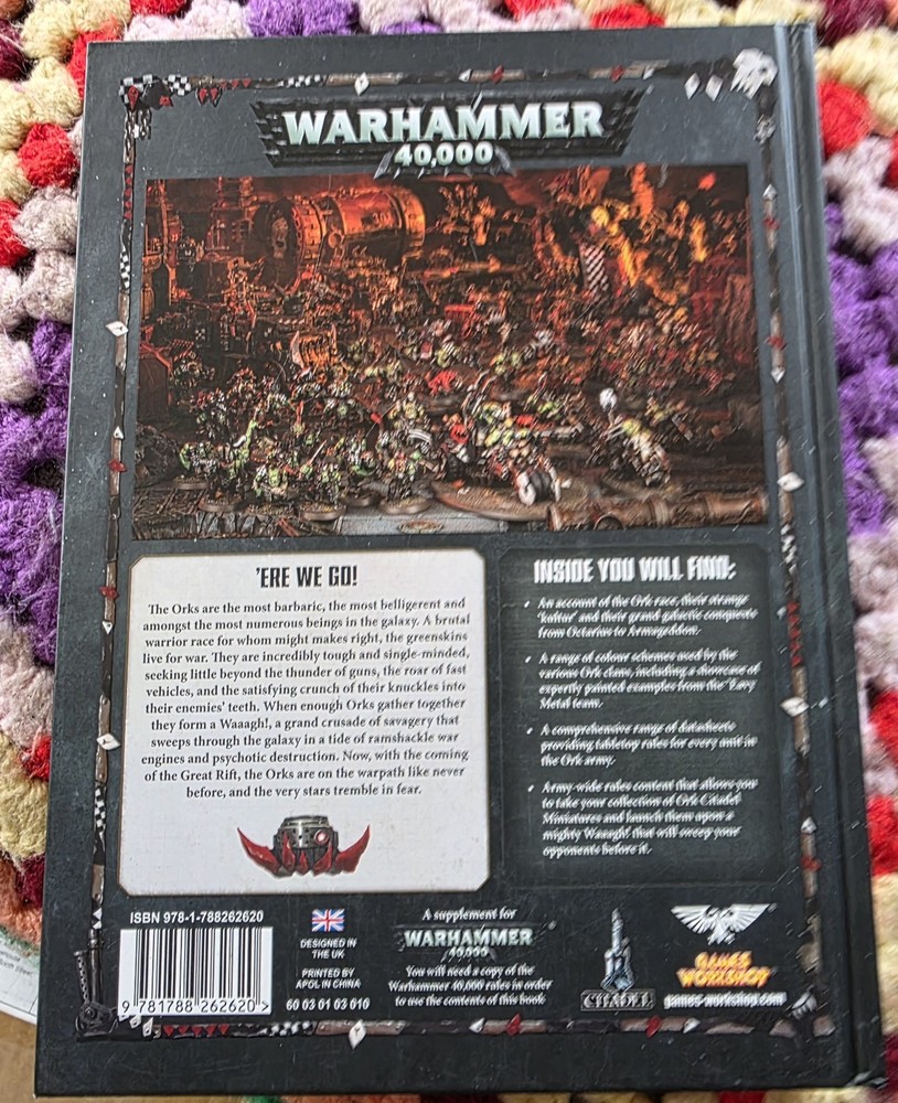 Warhammer 40k Codex Orcs hardback