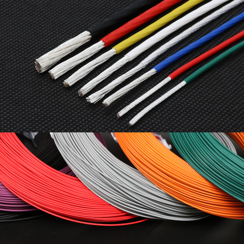 PTFE Silver Plated Wire High Purity OFC Copper Cable DIY HiFi Audio Speaker