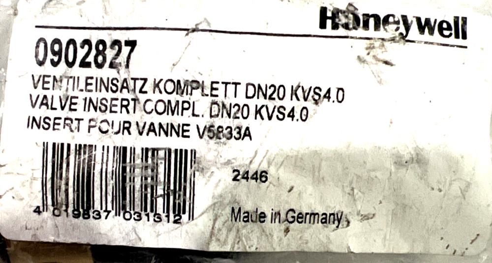 HONEYWELL Valve Insert 0902827 / 0902827