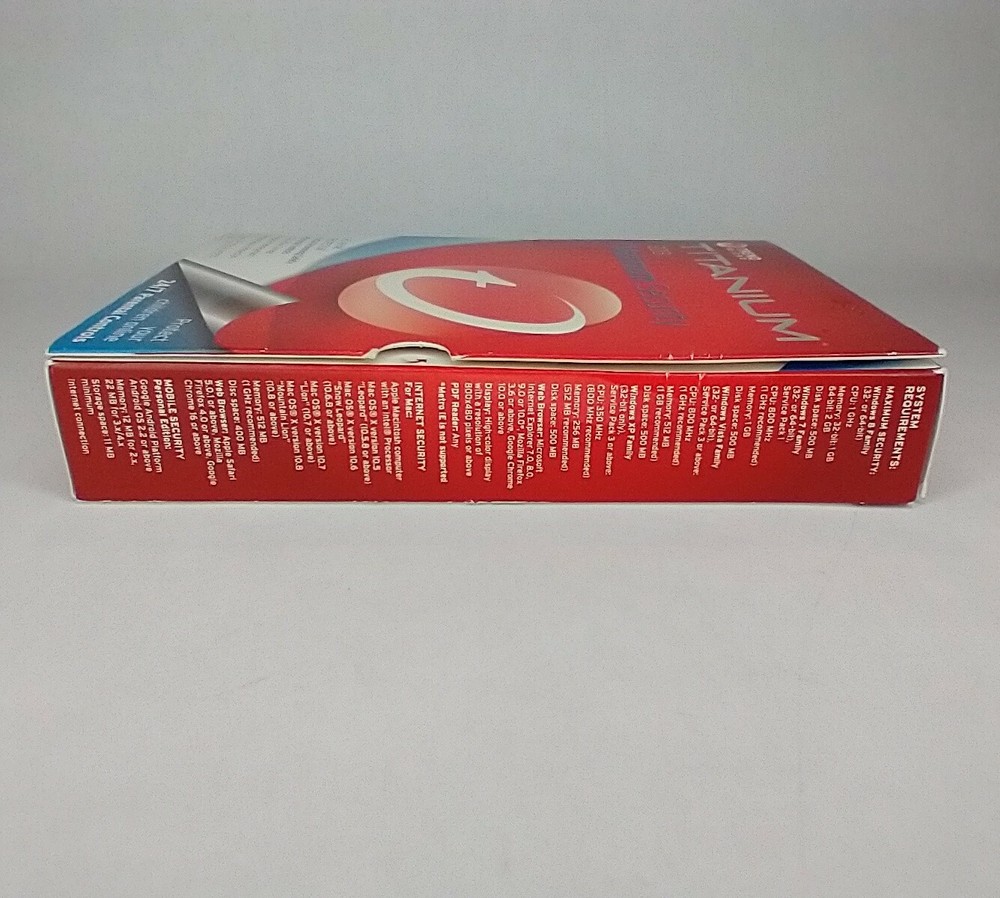 Trend Micro Titanium 2013 Maximum Security Social Networking Safety Parental