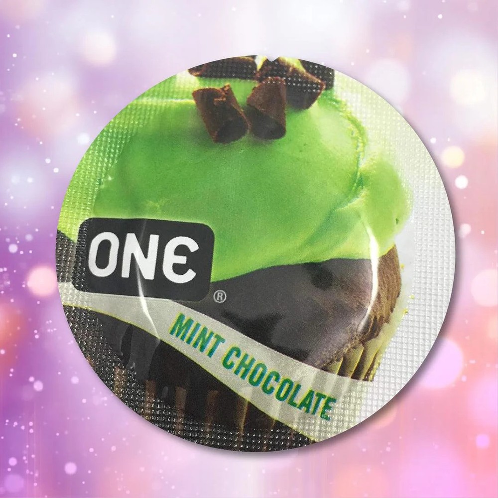 ONE "Mint Chocolate" Flavored Condoms | 12-Pack