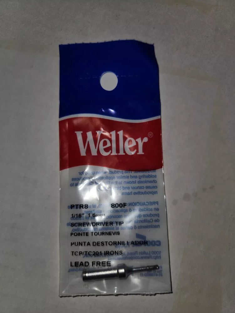Weller PTR8 1/16" Screwdriver Soldering Tip - New!
